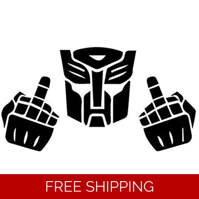 Transformers Optimus Prime Flip Off Die Cut Vinyl Decal sticker Transformers Optimus Prime Flip Off Die Cut Vinyl Decal sticker